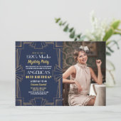 Invitation Photo de soirée d'anniversaire mystère de meurtre (Debout devant)