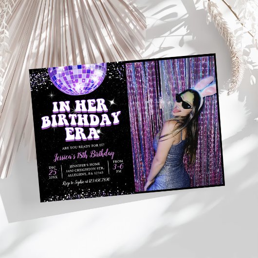 Invitation Photo de son anniversaire