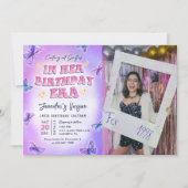 Invitation Photo de son anniversaire (Devant)