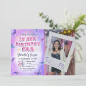 Invitation Photo de son anniversaire (Debout devant)