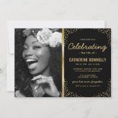 Invitation Photo de souvenir de funérailles élégantes (Devant)