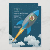 Invitation photo de Space Traveller (Devant / Derrière)