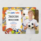 Invitation photo de sport (Devant / Derrière)