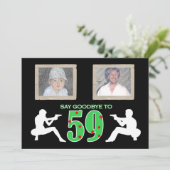 Invitation Photo de style mafieux en 60e anniversaire (Debout devant)