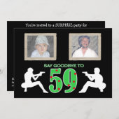 Invitation Photo de style mafieux en 60e anniversaire (Devant / Derrière)