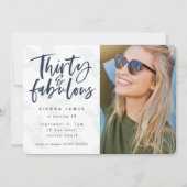 invitation photo de trente et fabuleux anniversair (Devant)