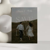 Invitation Photo de typographie moderne transparente enregist