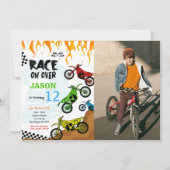 Invitation photo de vélo modifiable (Devant)