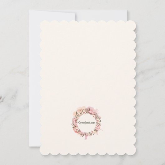 Invitation photo de Wreath (Dos)