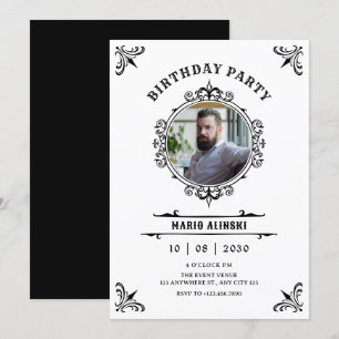 Invitation Photo décorative vintage