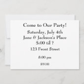 Invitation Photo d'écureuil d'anniversaire (Dos)