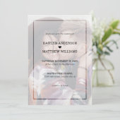 Invitation Photo défraîchi moderne Simple Mariage de typograp (Debout devant)