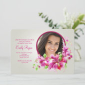 Invitation Photo Dendrobide Orchid Invite (Debout devant)