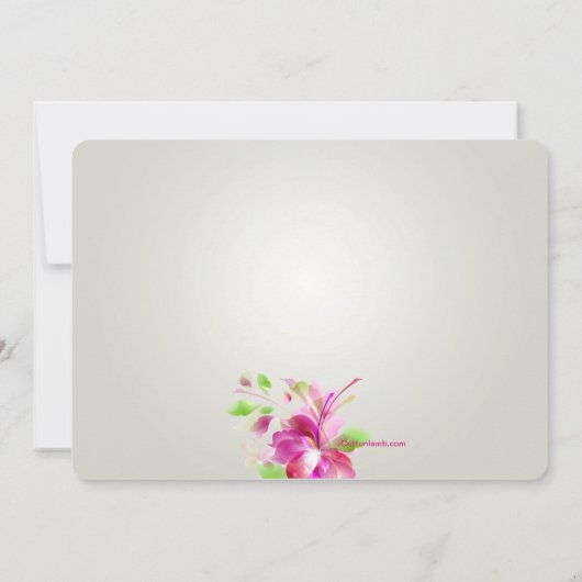 Invitation Photo Dendrobide Orchid Invite (Dos)