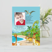 Invitation photo des dinosaures des marais (Debout devant)