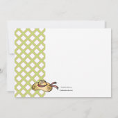 Invitation photo des outils de jardin (Dos)