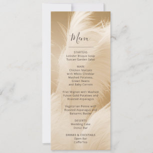 Invitation Photo d'herbe des Pampas douce
