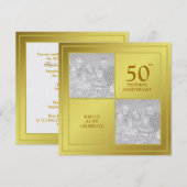 Invitation Photo d'hier & d'aujourd'hui Anniversaire de maria (Devant / Derrière)