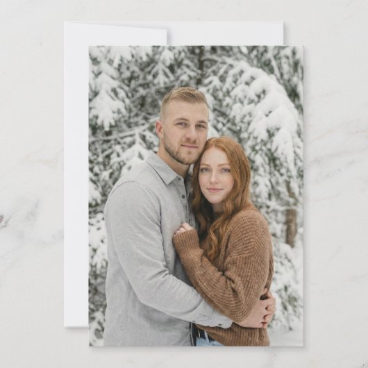 Invitation Photo d'hiver cosy (Devant)