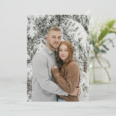 Invitation Photo d'hiver cosy (Debout devant)