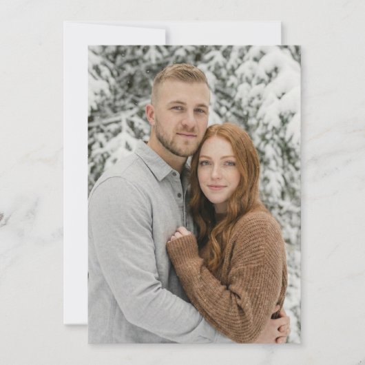 Invitation Photo d'hiver serein (Devant)