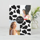 Invitation Photo d'impression de vache (Debout devant)