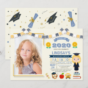 Invitation Photo d'inscription à l'école pour enfants