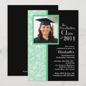 Invitation Photo d'invitation à la remise des diplômes Classy (Devant / Derrière)