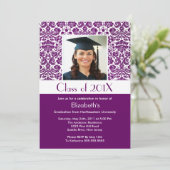 Invitation Photo d'invitation à la remise des diplômes en dam (Debout devant)