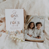 Invitation Photo d'invitation conjointe Wild One et Four Ever