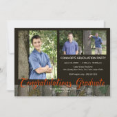 Invitation Photo d'obtention du diplôme de Camo Woodland (Devant)