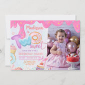 Invitation Photo Donut Two Sweet 2e Anniversaire  (Devant)