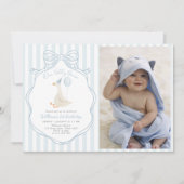 Invitation Photo d'origine d'une boue bleue d'oie sotte (Devant)