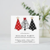 Invitation *~* PHOTO DOTS ROUGE NOIR AP20 Fête de Noël (Debout devant)