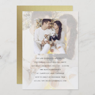 Invitation photo double de la fête de vacances ave