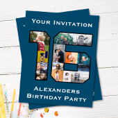 Invitation photo du 16e anniversaire
