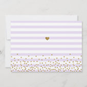 Invitation Photo du 16e anniversaire de la Lavender Sweet six (Dos)