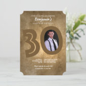 Invitation photo du 30e anniversaire (Debout devant)