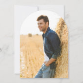 Invitation Photo du 30e anniversaire Bottes de Casquette rust (Dos)