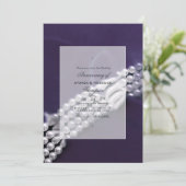 Invitation Photo du 30ème anniversaire de mariage perlé (Debout devant)