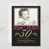 Invitation Photo du 50e anniversaire (Devant)