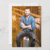 Invitation Photo du 50e anniversaire Bottes de Casquette rust (Dos)