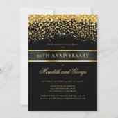 Invitation Photo du 50e anniversaire de l'or noir (Devant)