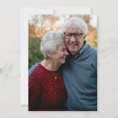 Invitation Photo du 50e anniversaire de l'or noir (Dos)