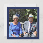 Invitation Photo du 50e anniversaire de mariage (Dos)