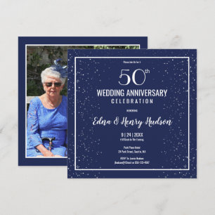 Invitation Photo du 50e anniversaire de mariage