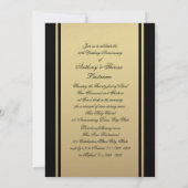 Invitation Photo du 50e anniversaire de mariage en forme de c (Dos)