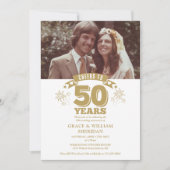 Invitation Photo du 50e anniversaire du Mariage (Devant)