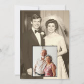 Invitation Photo du 50e anniversaire du Mariage (Dos)