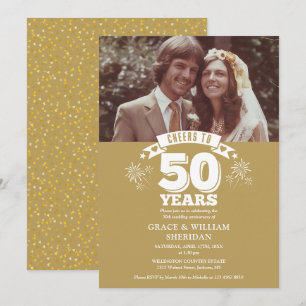 Invitation Photo du 50e anniversaire du Mariage